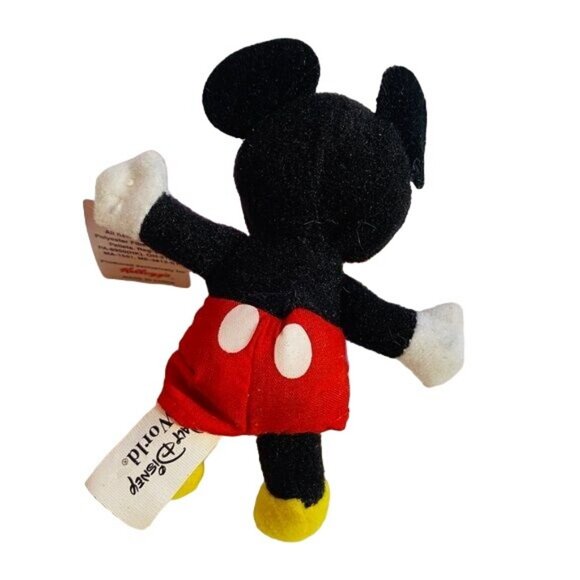 Vintage Disney Kellogg’s Mickey Walt Disney World Mickey Mouse Small Stuffed Ani - Picture 8 of 8